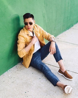 Gelbe Shirtjacke kombinieren – 103 Herren Outfits
