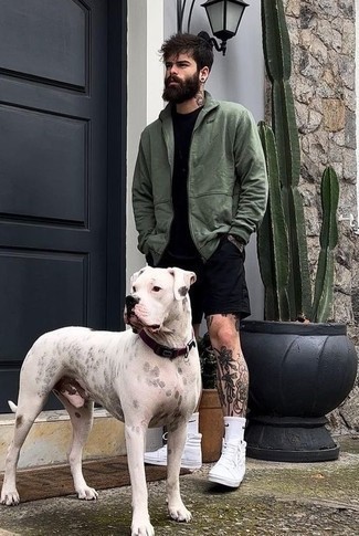 Wie Pullover mit einem Reißverschluß mit hoher Sneakers zu kombinieren – 32 Herren Outfits