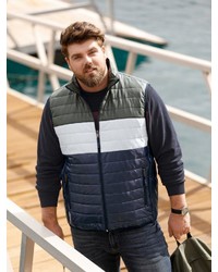 mehrfarbige ärmellose Jacke von MEN PLUS BY HAPPY SIZE