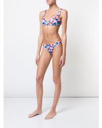 mehrfarbige bedruckte Bikinihose von Morgan Lane