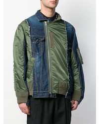 mehrfarbige bedruckte Bomberjacke von Sacai