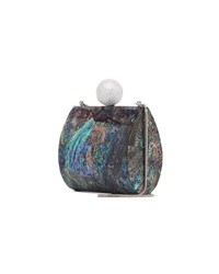 mehrfarbige bedruckte Clutch von Nathalie Trad