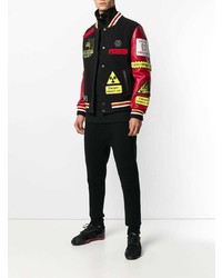 mehrfarbige bedruckte Collegejacke von Philipp Plein