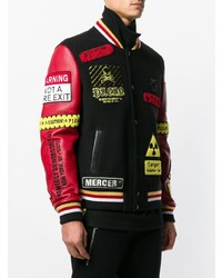 mehrfarbige bedruckte Collegejacke von Philipp Plein