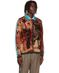 mehrfarbige bedruckte Harrington-Jacke von Ahluwalia &PaulSmith