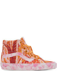mehrfarbige bedruckte hohe Sneakers aus Segeltuch von Collina Strada