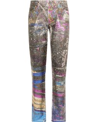 mehrfarbige bedruckte Jeans von Dolce & Gabbana