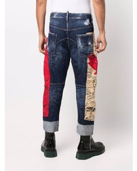 mehrfarbige bedruckte Jeans von DSQUARED2