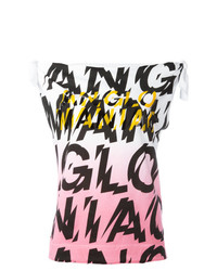 mehrfarbige bedruckte Kurzarmbluse von Vivienne Westwood Anglomania
