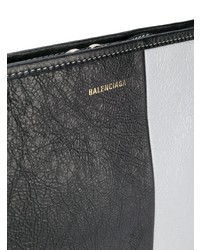 mehrfarbige bedruckte Leder Clutch Handtasche von Balenciaga