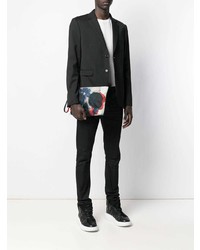 mehrfarbige bedruckte Leder Clutch Handtasche von Alexander McQueen