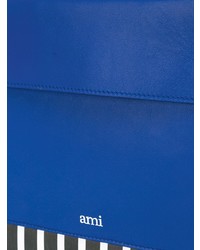 mehrfarbige bedruckte Leder Clutch Handtasche von AMI Alexandre Mattiussi