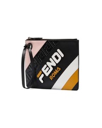 mehrfarbige bedruckte Leder Clutch von Fendi