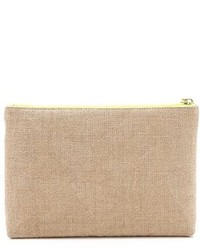 mehrfarbige bedruckte Leder Clutch von Jonathan Adler