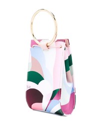 mehrfarbige bedruckte Leder Clutch von Emilio Pucci