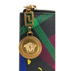 mehrfarbige bedruckte Leder Clutch von Versace Collection