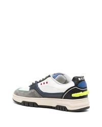 mehrfarbige bedruckte Leder niedrige Sneakers von MSGM