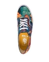 mehrfarbige bedruckte niedrige Sneakers von Vans