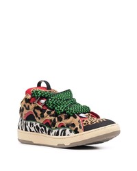 mehrfarbige bedruckte niedrige Sneakers von Lanvin