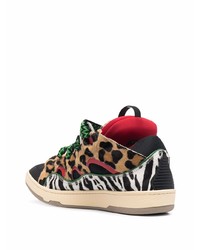 mehrfarbige bedruckte niedrige Sneakers von Lanvin