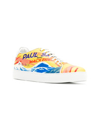 mehrfarbige bedruckte niedrige Sneakers von Paul Smith