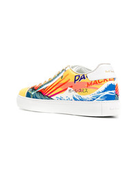 mehrfarbige bedruckte niedrige Sneakers von Paul Smith