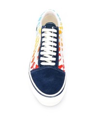 mehrfarbige bedruckte Segeltuch niedrige Sneakers von Vans