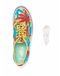 mehrfarbige bedruckte Segeltuch niedrige Sneakers von Vans