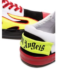 mehrfarbige bedruckte Segeltuch niedrige Sneakers von Palm Angels