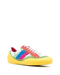 mehrfarbige bedruckte Segeltuch niedrige Sneakers von JW Anderson