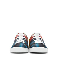 mehrfarbige bedruckte Segeltuch niedrige Sneakers von Ps By Paul Smith