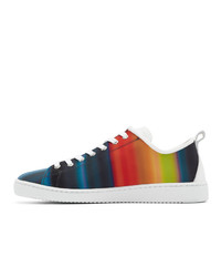 mehrfarbige bedruckte Segeltuch niedrige Sneakers von Ps By Paul Smith