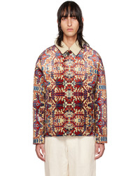 mehrfarbige bedruckte Shirtjacke aus Samt von Isabel Marant