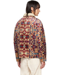 mehrfarbige bedruckte Shirtjacke aus Samt von Isabel Marant