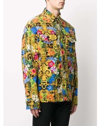 mehrfarbige bedruckte Shirtjacke von VERSACE JEANS COUTURE