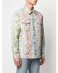 mehrfarbige bedruckte Shirtjacke von VERSACE JEANS COUTURE