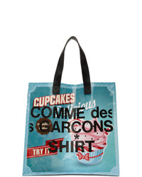 mehrfarbige bedruckte Shopper Tasche aus Leder von Comme Des Garcons SHIRT