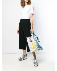 mehrfarbige bedruckte Shopper Tasche aus Leder von Comme Des Garcons SHIRT