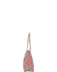 mehrfarbige bedruckte Shopper Tasche aus Leder von Desigual