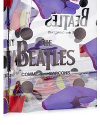 mehrfarbige bedruckte Shopper Tasche aus Leder von The Beatles X Comme Des Garçons