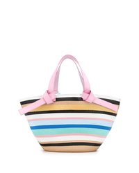 mehrfarbige bedruckte Shopper Tasche aus Segeltuch von Emilio Pucci