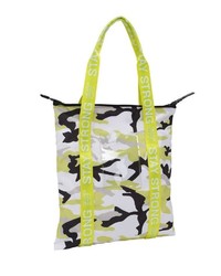 mehrfarbige bedruckte Shopper Tasche aus Segeltuch von George Gina & Lucy