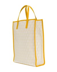 mehrfarbige bedruckte Shopper Tasche aus Segeltuch von Corto Moltedo