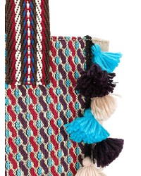 mehrfarbige bedruckte Shopper Tasche aus Segeltuch von Etro