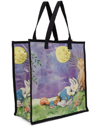 mehrfarbige bedruckte Shopper Tasche von Molly Goddard