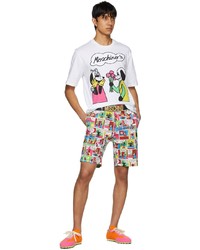 mehrfarbige bedruckte Shorts von Moschino