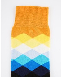 mehrfarbige bedruckte Socken von Happy Socks
