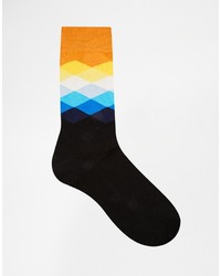 mehrfarbige bedruckte Socken von Happy Socks