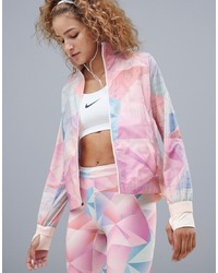 mehrfarbige bedruckte Windjacke von Nike Running