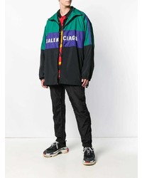 mehrfarbige bedruckte Windjacke von Balenciaga